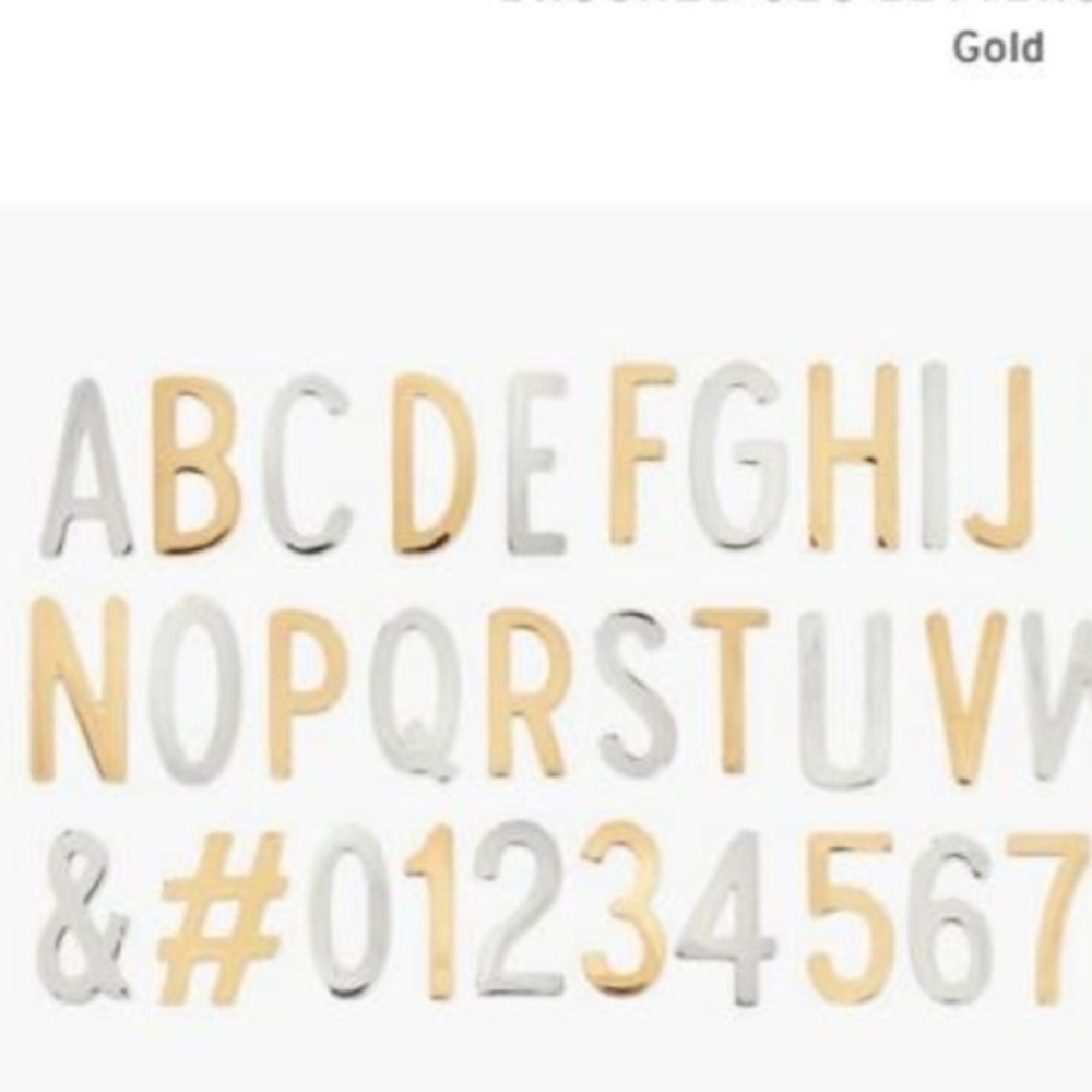 2/10 NWT Keep Collective Gold Letter "S"   HTF